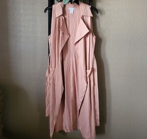 NEW YORK & COMPANY Sleeveless Trench Coat